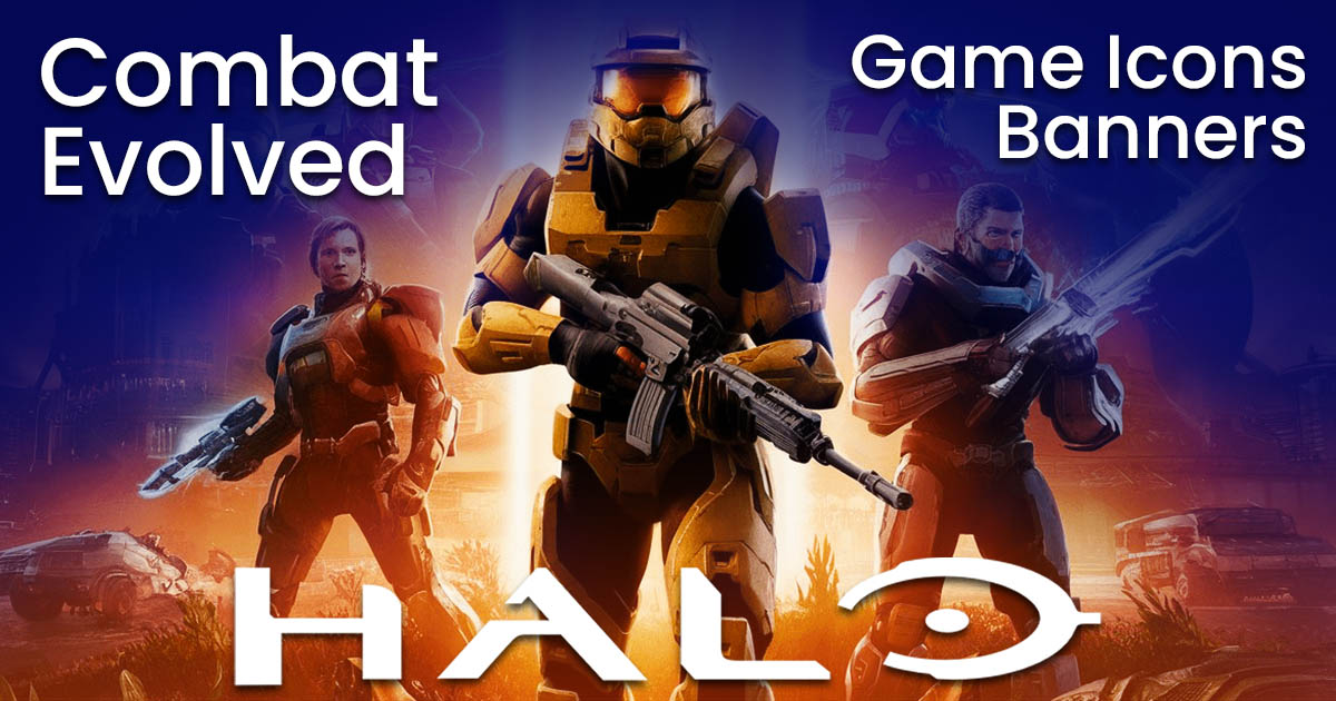 halo (2003) game icons banners