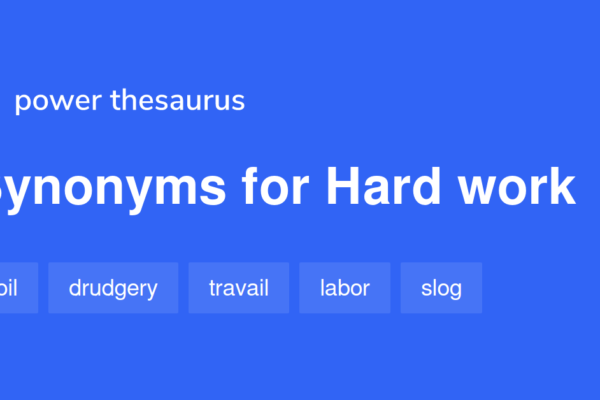 hard work synonym