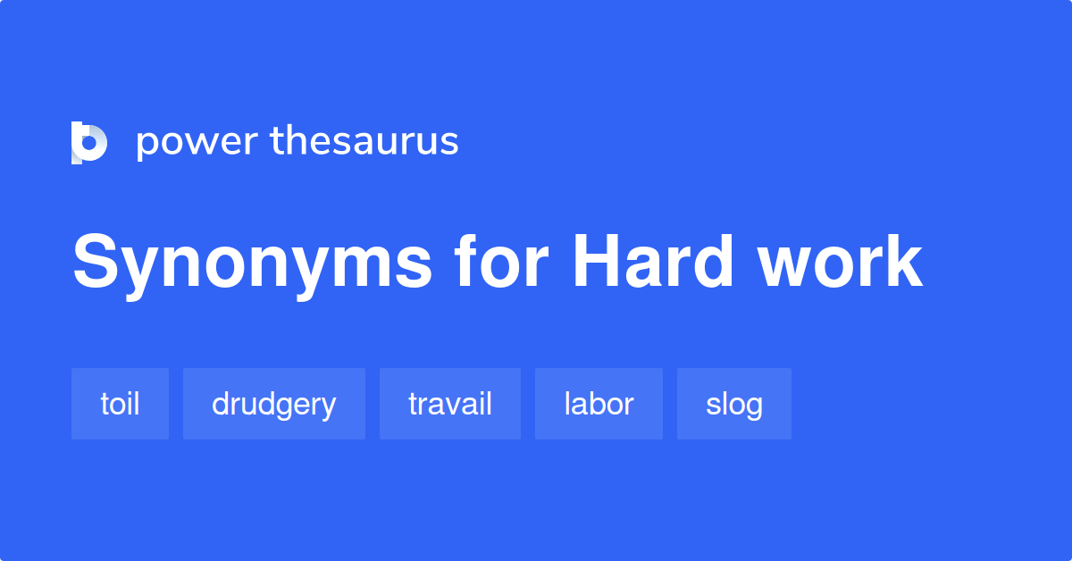 hard work synonym