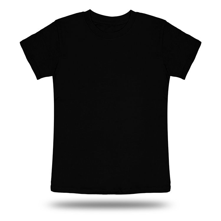 black t-shirt